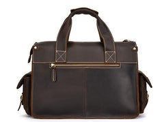 Cool Leather Briefcase 14inch Laptop Handbag Work Bag Travel Bag For Men