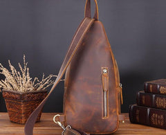 Cool Leather Chest Bag Sling Bag Sling Crossbody Bag Sling Travel Bag Sling Hiking Bags For Men