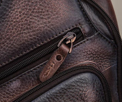 Cool Leather Chest Bag Sling Bag Sling Crossbody Bag Sling Travel Bags Sling Hiking Bag For Men