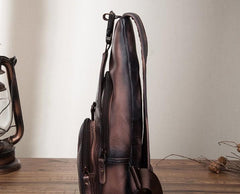 Cool Leather Chest Bag Sling Bag Sling Crossbody Bag Sling Travel Bags Sling Hiking Bag For Men