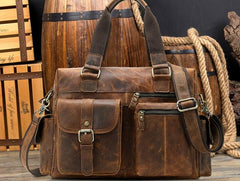 Cool Leather Men Large Overnight Bag Travel Bags Weekender Bags For Men