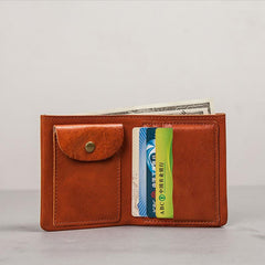 Cool Leather Men Small Wallet Bifold billfold Wallet for Men
