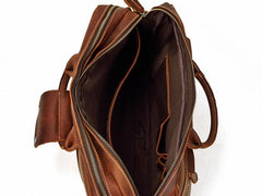 Cool Leather Men Vintage Briefcase Work Bag Handbag Shoulder Bags For Men