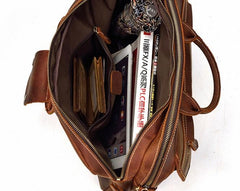 Cool Leather Men Vintage Briefcase Work Bag Handbag Shoulder Bags For Men