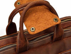 Cool Leather Men Vintage Briefcase Work Bag Handbag Shoulder Bags For Men