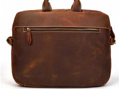 Cool Leather Men Vintage Briefcase Work Bag Handbag Shoulder Bags For Men