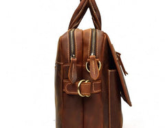 Cool Leather Men Vintage Briefcase Work Bag Handbag Shoulder Bags For Men