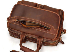 Cool Leather Men Vintage Briefcase Work Bag Handbag Shoulder Bags For Men