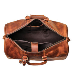 Cool Leather Mens 15 inch Brown Large - Stitching Detail