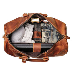 Cool Leather Mens 15 inch Brown Large - Size Detail