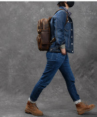 Brown Leather Mens 14