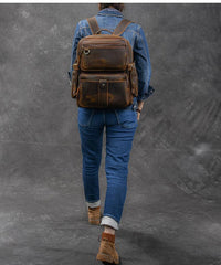 Brown Leather Mens 14