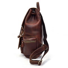 Cool Leather Mens Backpack Large Vintage School Backpack Travel Backpack for Men
