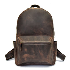 Cool Leather Mens Backpacks Vintage School Backpacks Travel Backpack for Men
