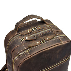Cool Leather Mens Backpacks Vintage School Backpack Travel Backpack for Men