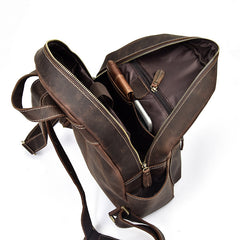 Cool Leather Mens Backpacks Vintage School Backpacks Travel Backpack for Men