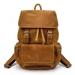 Cool Leather Mens Backpack Large Vintage School Backpack Travel Backpack for Men