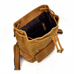 Cool Leather Mens Backpack Large Vintage School Backpack Travel Backpack for Men