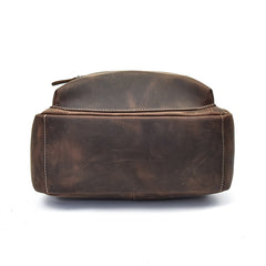 Cool Leather Mens Backpacks Vintage School Backpacks Travel Backpack for Men