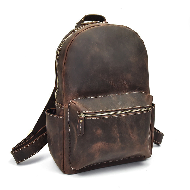 Cool Leather Mens Backpacks Vintage School Backpacks Travel Backpack for Men