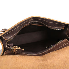 Cool Leather Mens Backpack Large Vintage Travel Bag for Men