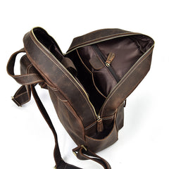 Cool Leather Mens Backpacks Vintage School Backpacks Travel Backpack for Men