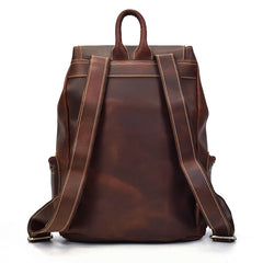 Cool Leather Mens Backpack Large Vintage School Backpack Travel Backpack for Men