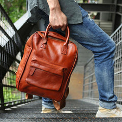 Cool Leather Mens Backpacks Travel Backpack Laptop Backpacks for men