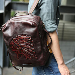 Cool Leather Mens Backpacks Travel Backpack School Backpacks for men