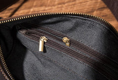 Cool Leather Mens Barrel Side Bag Bucket Shoulder Bag Messenger Bag for Men