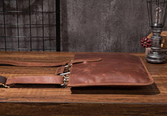 Cool Leather Mens Briefcase 13inch Laptop Bag Work Handbag Business Bags for Men