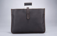 Cool Leather Mens Briefcase 13inch Laptop Bag Work Handbag Business Bags for Men