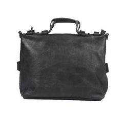 Cool Leather Mens Briefcase 14inch Laptop Bag Work Handbag Shoulder Bag Business Bag for Men