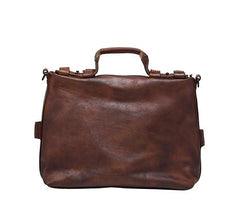 Cool Leather Mens Briefcase 14inch Laptop Bag Work Handbag Shoulder Bag Business Bag for Men