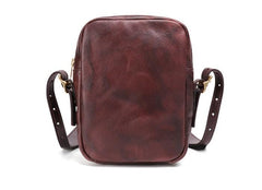 Cool Leather Mens Small Messenger Bag Small Shoulder Bag Crossbody Bags For Men