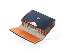 Cool Leather Mens Card Wallet Front Pocket Wallets Small Card Holders for Men