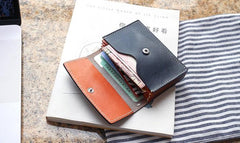 Cool Leather Mens Card Wallet Front Pocket Wallets Small Card Holders for Men