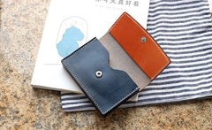 Cool Leather Mens Card Wallet Front Pocket Wallets Small Card Holders for Men