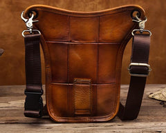 Cool Leather Mens BELT BAG Drop Leg Bag Belt Pouch Waist Bag Shoulder Bags For Men