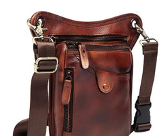 Cool Leather Mens BELT BAG Drop Leg Bag Belt Pouch Waist Bag Shoulder Bags For Men