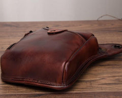 Cool Leather Mens BELT BAG Drop Leg Bag Belt Pouch Waist Bag Shoulder Bags For Men