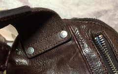 Cool Leather Mens FANNY PACK MENS WAIST BAG HIP PACK BELT BAG FOR MEN