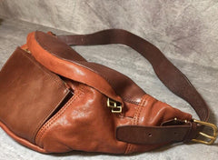 Cool Leather Mens FANNY PACK MENS WAIST BAG HIP PACK BELT BAG FOR MEN