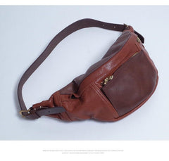 Cool Leather Mens FANNY PACK MENS WAIST BAG HIP PACK BELT BAG FOR MEN