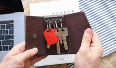 Cool Leather Mens Key Wallet Car Keys Holder Car Keys Case for Men