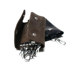 Cool Leather Mens Key Wallet Wallet Key Holder Car Key Case for Men