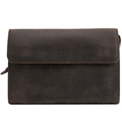 Cool Leather Mens Large Long Zipper Clutch Wallet Long Wallet for Men