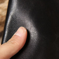 Cool Leather Mens Long Wallet Bifold Slim Long Wallet for Men