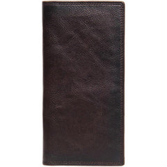 Cool Leather Mens Long Wallet Bifold Slim Long Wallet for Men