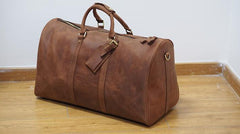 Cool Leather Mens Overnight Bags Weekender Bag Vintage Travel Bags Duffle Bags for Men